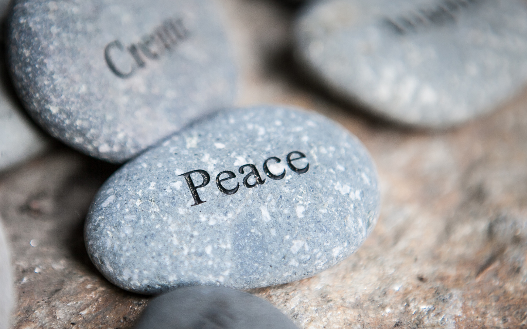 Peace on a stone, what is peace?