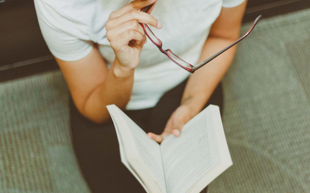 a person ready a Bible